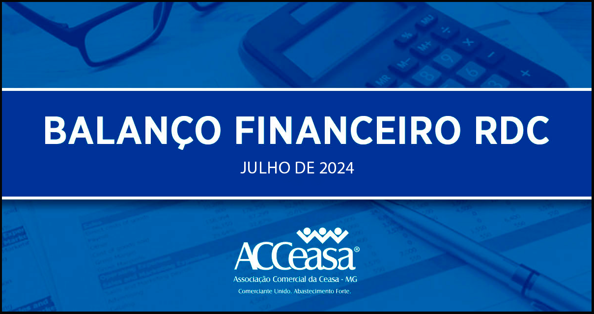 Balanço Financeiro RDC Julho de 2024