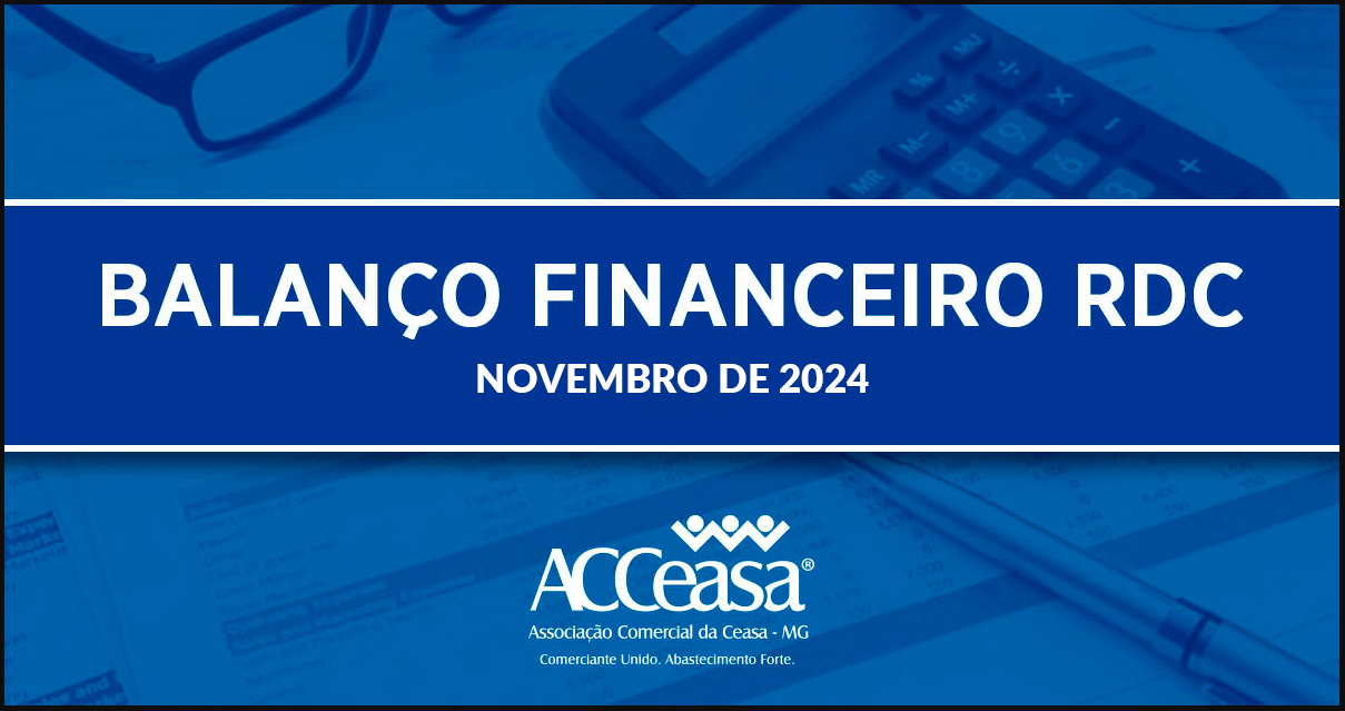 Balanço Financeiro RDC Novembro de 2024